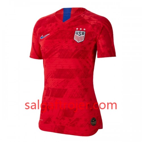 USA Fodboldtrøjer Udebanesæt Kvindernes VM 2019 Kort ærmer USA Fodboldtrøjer Udebanesæt Kvindernes VM 2019 Kort ærmer